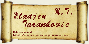 Mlađen Taranković vizit kartica